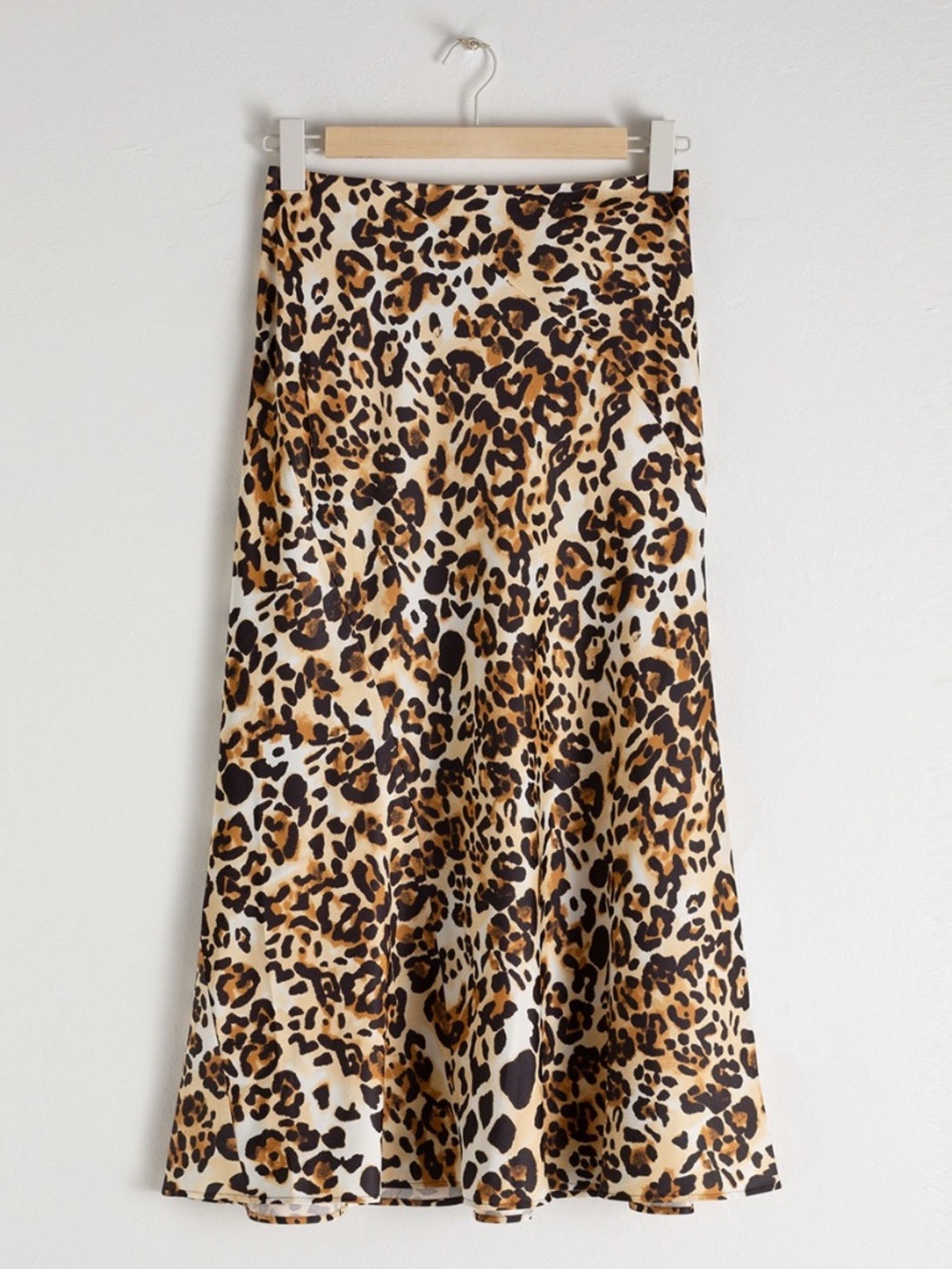 & Other Stories Leopard-Print Bias-Cut Midi Ski